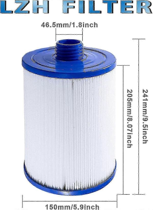 2-pack spafilterpatroner, kompatibla med Pleatco PWW50 & Unicel 6CH-940-FA-