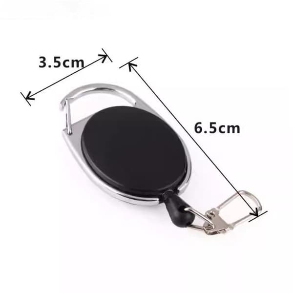 Retractable Keychain - Keychain - Keyrings Adults - Extendable Keychain - Clip Keychain - Zinc Alloy