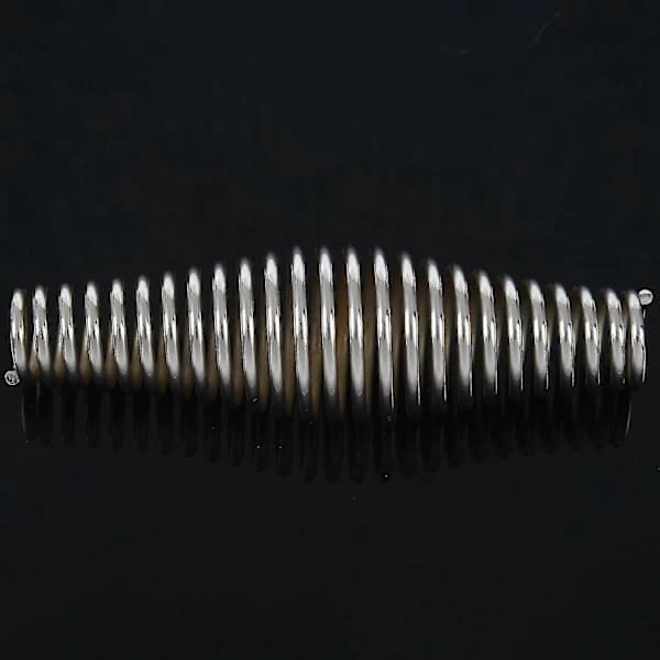 BBQ Spring Handle Stainless Steel Replacement Grip for Grill Smoker Fireplace Wood Stove Silver 11 cm