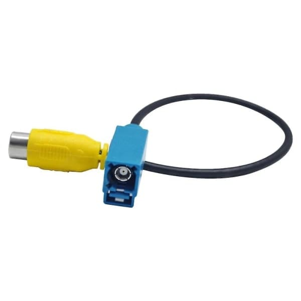 Fakra Bak AV-IN Kamera Videotilslutning RCA-kabel Parkeringsadapter - Fakra til RCA Videokabeladapter