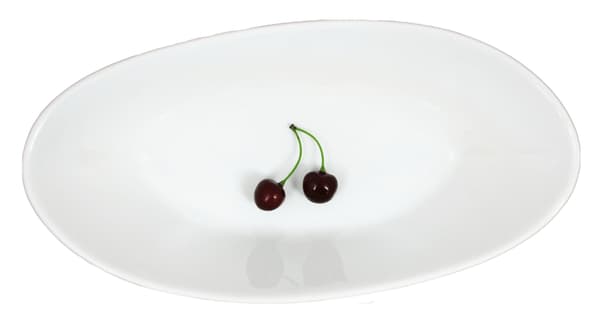 Suuri posliinikulho - Soikea - 3 kpl:n pakkaus Vit 4500