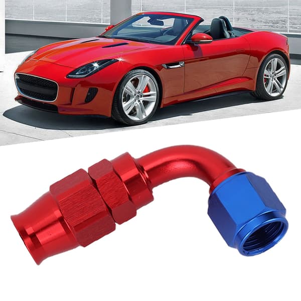AN6 Hose Fitting Swivel Cooling Oil Fuel Adapter for Teflon 90°