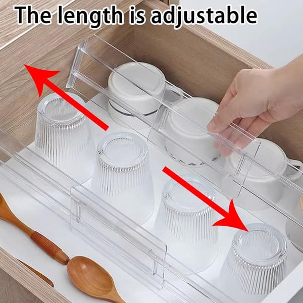 Drawer Dividers - 8 Pieces - Drawer Organizer - Cutlery Organizer - Storage System - Drawer Compartment