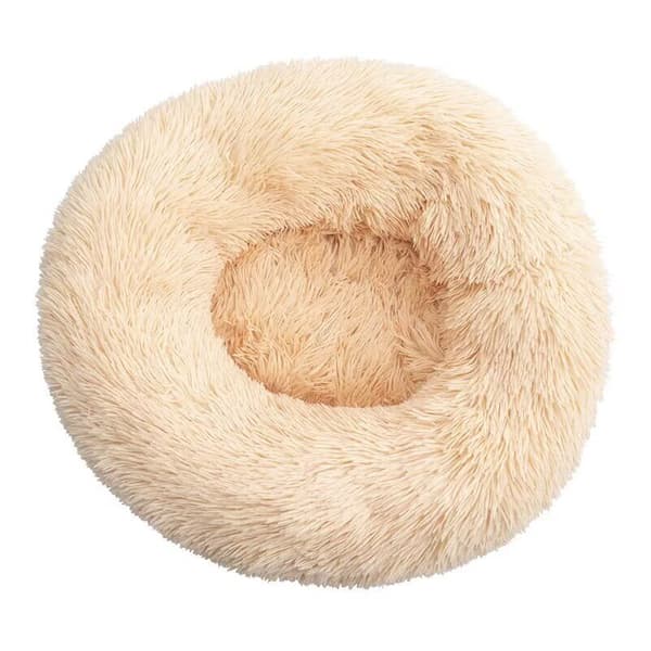 Katteseng, fluffy pute, myk vaskbar for hunder og katter (aprikos, 70 cm), Sunny