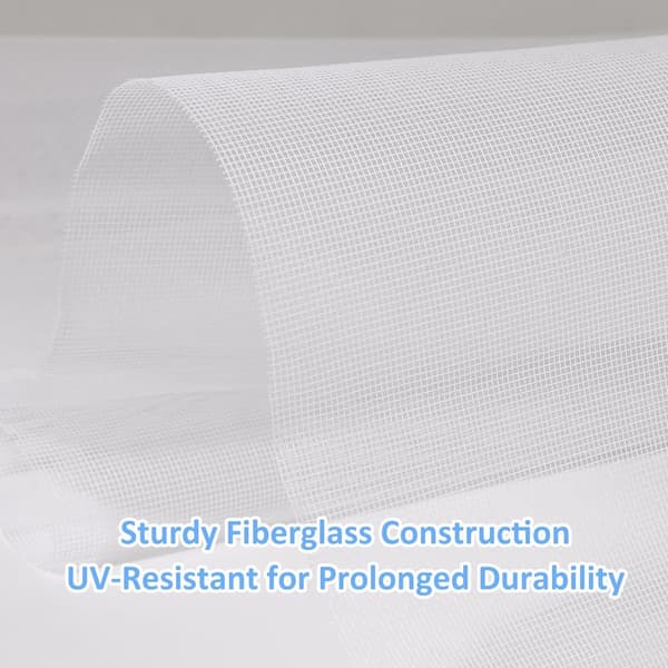 120x300 cm Mosquito Net for Windows - Tear-Resistant, Fly Screen, Insect Screen - DIY Window Screen, Pet Screen - for Patio Windows - White