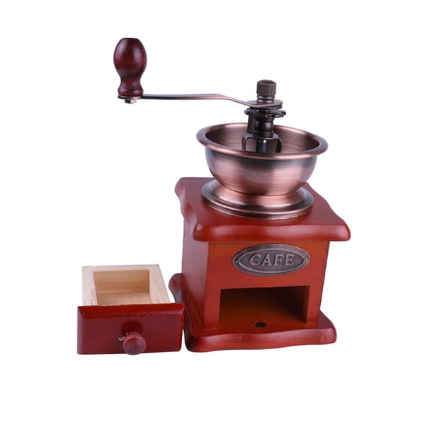 Old-style manual coffee grinder