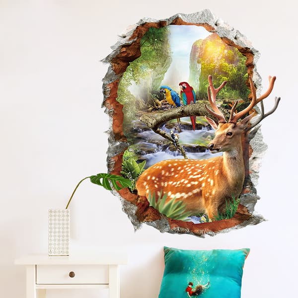 ##/70 x 50, Wall Decals 3D Three-Dimensional Wall Decals with Holes, Wall Decals, Door Decals, Wall Tattoo Wall Decals##/