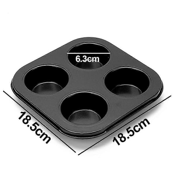 Muffinsform - Non-stick Cupcake Bageplade - Café Bar Og Restaurant black