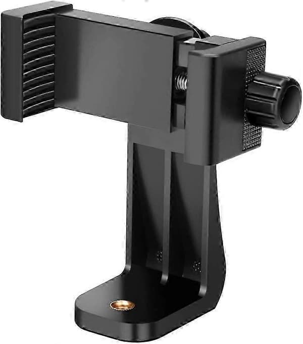 ZK- iPhone Stativ - Universelt Smartphone-stativ med 360° Rotation til Telefoner - Telefonstativadapter med Justerbart Klips - Telefontilbehør