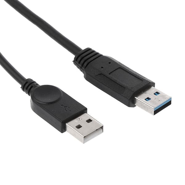 USB 2.0 A Han til USB Hun 2 Dobbelt Strømforsyning USB Hun Splitter