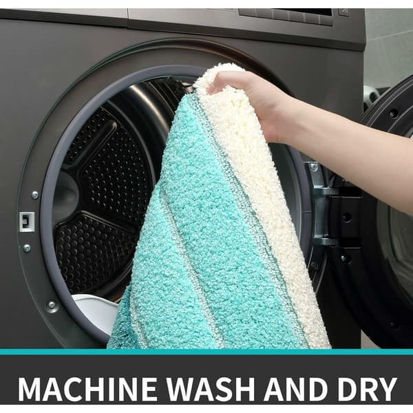 Non-slip Bathroom Mat Extra Soft Bath Mat Machine Washable Water Absorbent 40x60cm Green-1pc