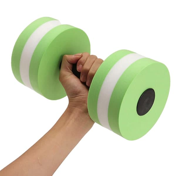 1 pc EVA Water Dumbbell Automatic Floating Foam Dumbbells Green Green Green