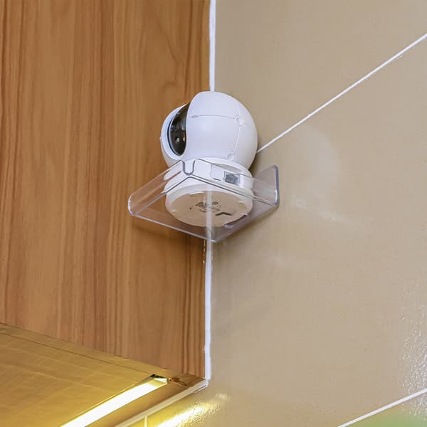 Small Acrylic Wall Mount, Self-Adhesive Wall Mount, Small Transparent Shelf Without Drilling, Shelf with Adhesive Pad for Camera