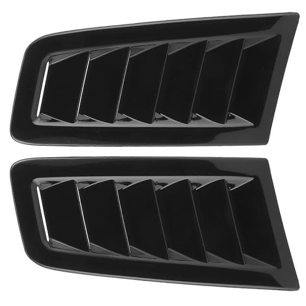 2 stk Universal Motorpanser Ventiler Panser Bil Utvendige Deler for Focus RS MK2 Stil Glans Svart