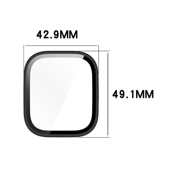 Protective Case for Amazfit Bip6 with Tempered Glass Screen Protector (Dark Green)