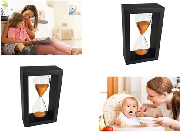Orange Sandglas 30 Minutters Timer Timeglas til Pynt Dekoration