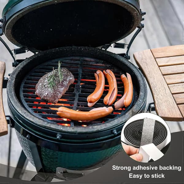 1 Itsekiinnittyvä BBQ-savutiiviste Kamado-savustimiin, kuten Big Green Egg FT 15