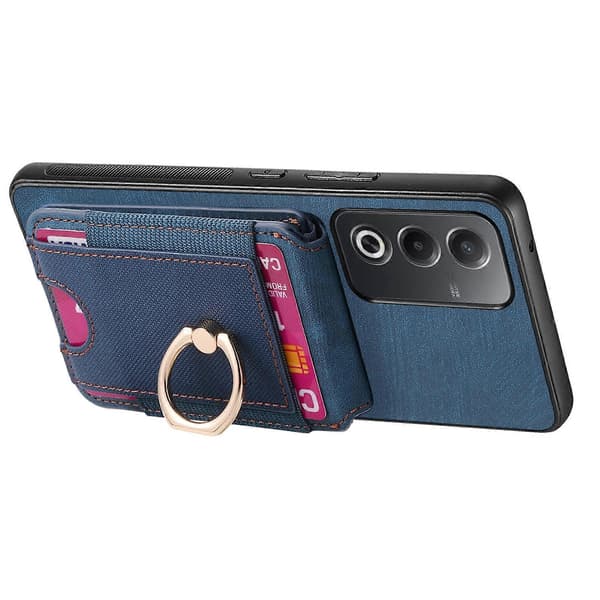 Retro Stander Kortetui til OPPO Find X5 Pro [DB] Blå Blue