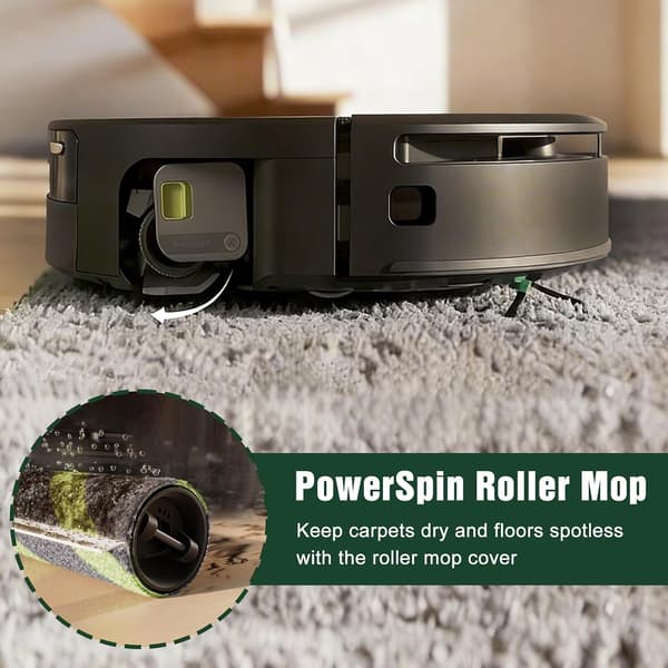 Erstatningssæt til rullemoppe kompatibel med iRobot Roomba Max 705 Combo og Roomba Max 700 Series Combo, grøn, 3-pak