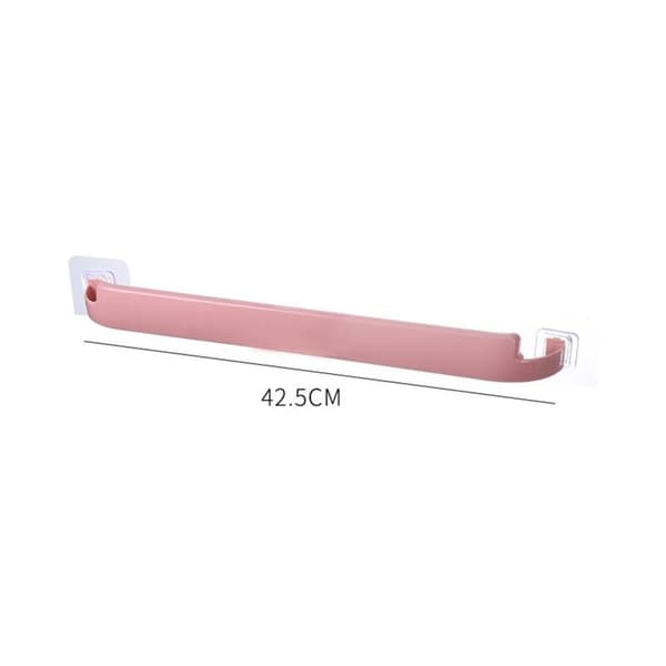 Wall-Mounted Towel Rack Without Drilling (3 pcs, White+Blue+Pink)