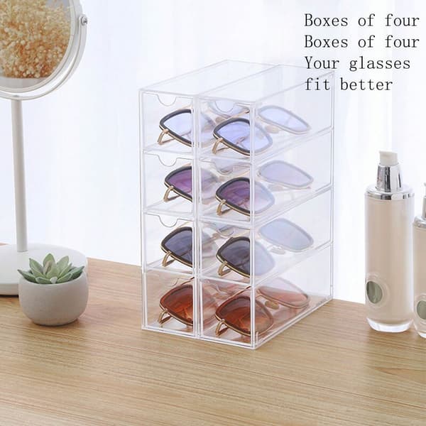 Home Office, Space-Saving Desk Organizer Storage Station - Vertical or Horizontal Use - 4 Drawers