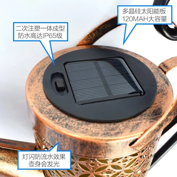 4-pack Replacement Solar Light Lids (Top Size 8 cm, Bottom Size 7 cm), 10 Lumen Warm White LED Waterproof