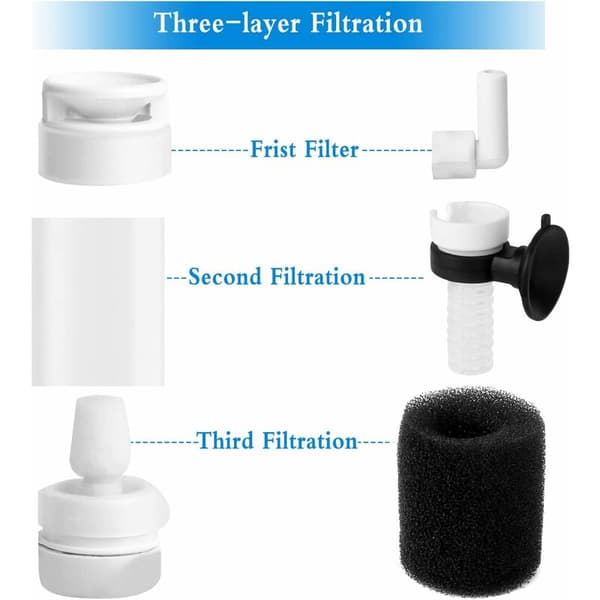 Internal Aquarium Filter Practical Aquarium Filter with Hose to Increase Water Oxygen Content