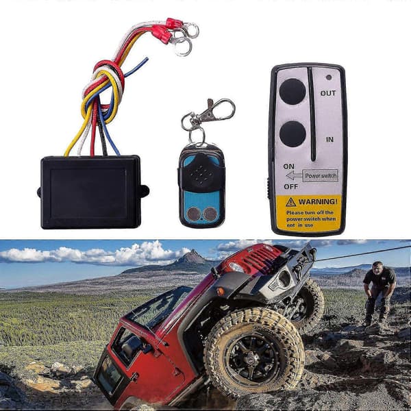 12V 12 volt 15m Wireless Remote Control Winch Set Compatible Truck Atv Warn Ramsey-c