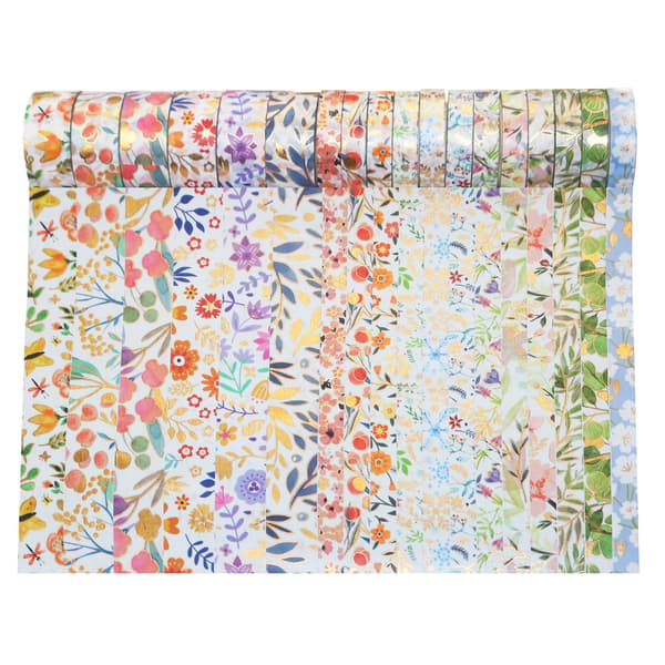 DIY Scrapbook Washi -teippisetti (18 rullaa) 9 Inch