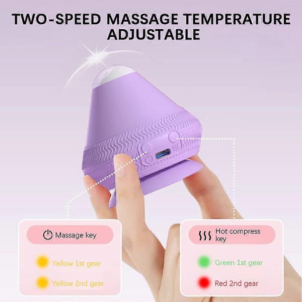 Mountable Electric Massage Ball with Suction Cup Back Shoulder Massage Ball with Suction Cup for Pain Relief Blue Blue Blue