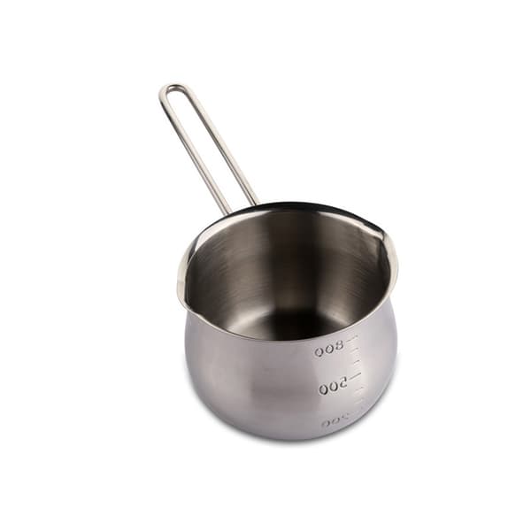Pearl Metal Satina Mælkepande, 800 ml (12 cm), Urneformet, Rustfrit Stål, Med Skala
