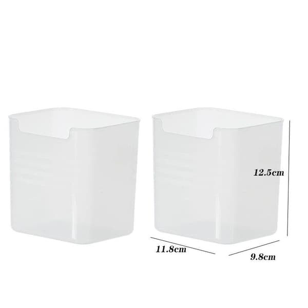 6-pack Transparenta Organiseringslådor för Kyl & Kök Transparent transparent