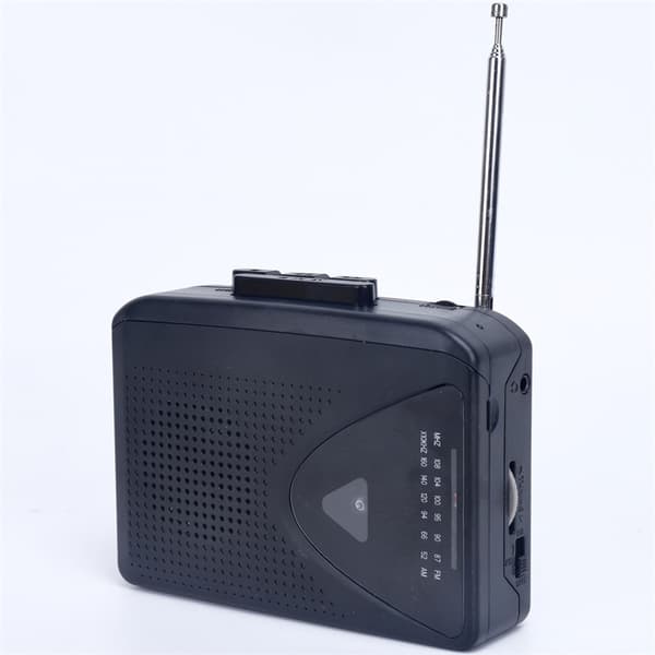 FM/AM - Kassettspiller - Flere strømkilder AM FM - Radio - Svart