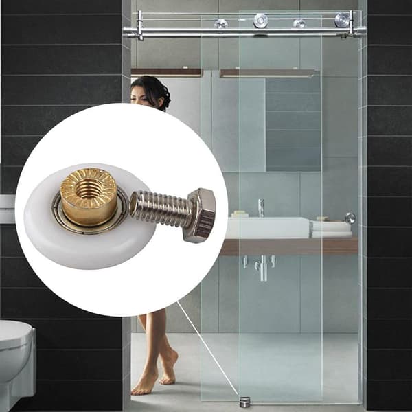 Shower Door Rollers, Roller Wheels for Shower Door Sliding Rollers Door Replacement Wheels for Roller 4pcs (20MM)