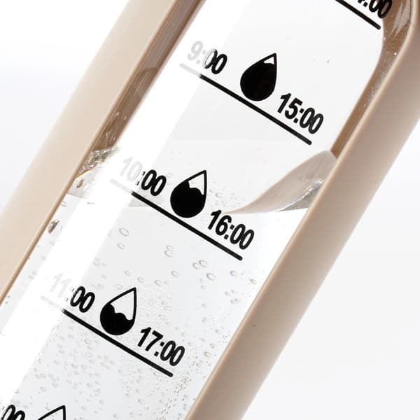 Lasinen vesipullo beigellä silikonisuojuksella, 600 ml