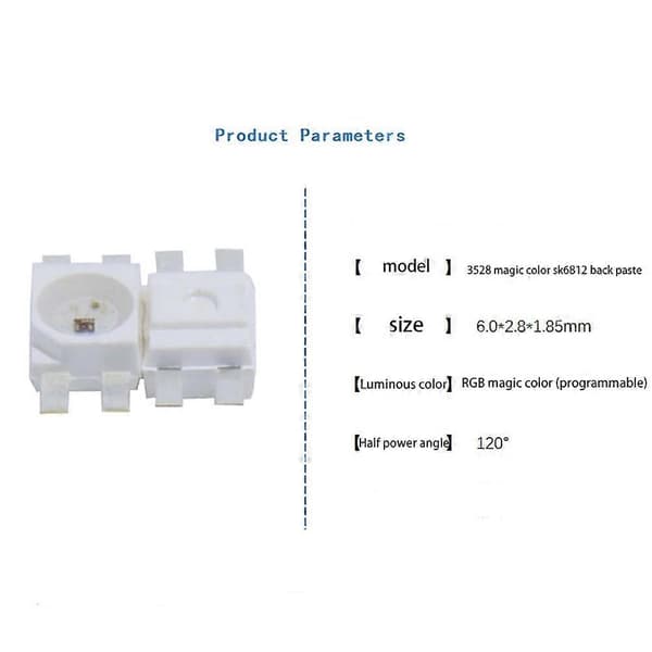 200 STK SK6812 MINI-E RGB (svarende til WS2812B) SK6812 3228 SMD Pixels LED