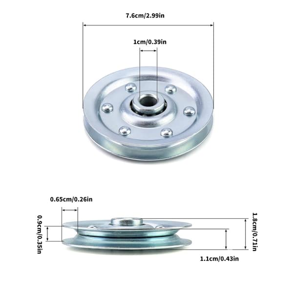 High-Performance Garage Door Rollers 90kg (3 inch) Compatible with Easy Replacement and Maintenance