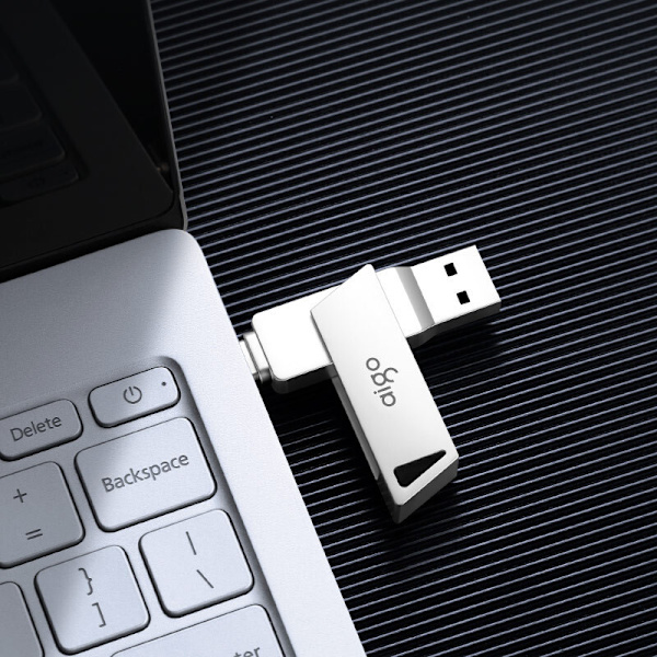 USB-hukommelse 128 GB USB C dobbeltstik, Type C 3.1 og USB