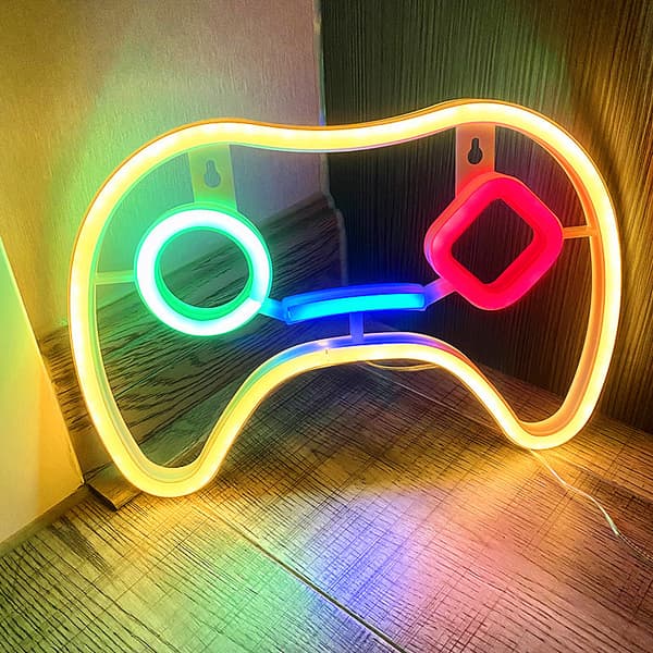 Neon LED USB-drevet lysskilt Indretning Gaming Cool Neon til Sengen