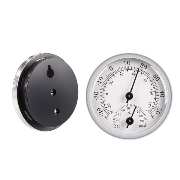Analogt termometer og hygrometer for innendørs bruk, pålitelig og praktisk romtemperaturregulering (3,8*2,8*0,9cm)