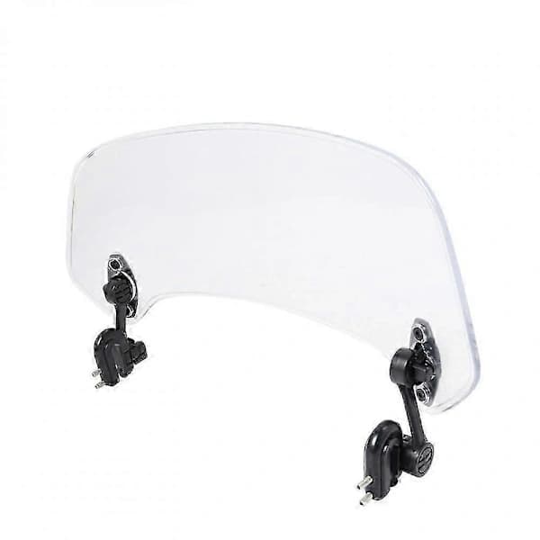 Large Transparent Motorcycle Windshield Universal Fit Windscreen Clear Shield Protective Wind Deflector for Motorcycle Scooter