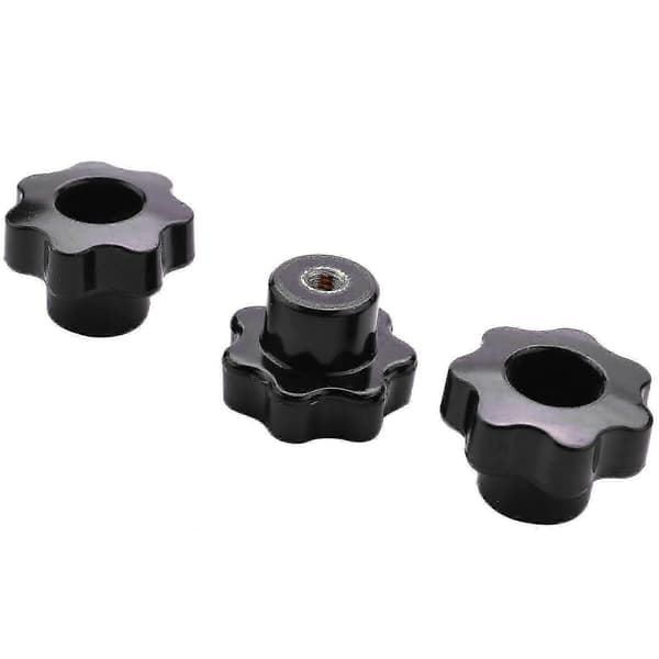 3 stk M6 Håndjusteringsmutter Tre Plommbolt (32 mm ytre diameter)