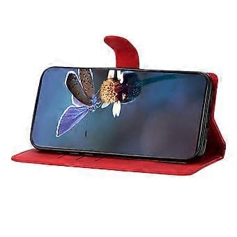 Kirsebærblomst PU-deksel til Motorola Moto G42 (rød)