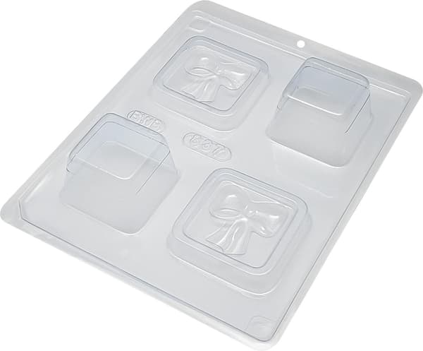 Pralinform Sløyfe - BWB 837 - Spesiell 3-delt form Transparent transparent