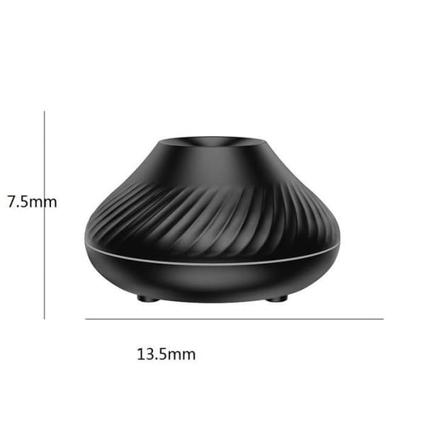 130 ml eterisk oljediffusor, flerfarget lysflammeeffekt, luftfukter for kontor, soverom, bad
