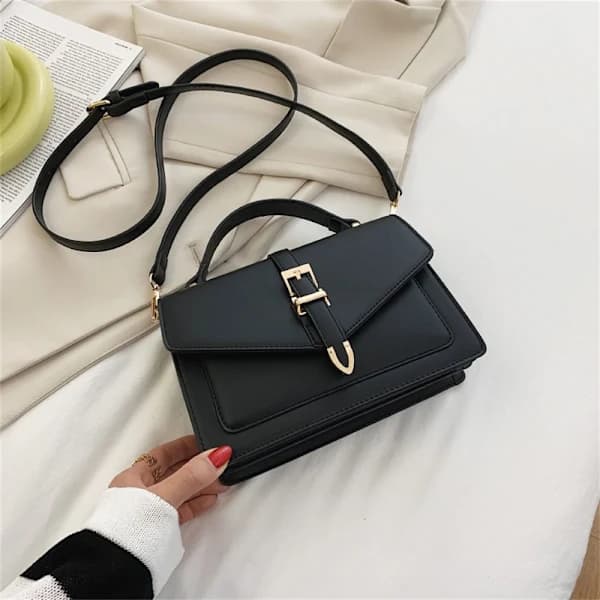 Messenger Skuldertaske Crossbody Taske SORT sort