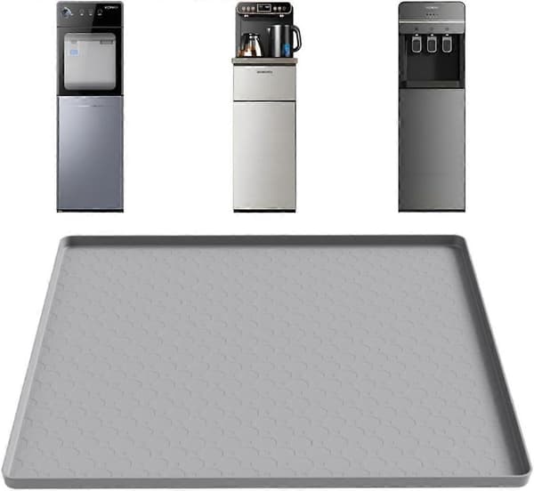 Kylskåpsdroppbricka 50x50cm silikonmatta med upphöjda kanter för golvstänk och fuktskyddBT