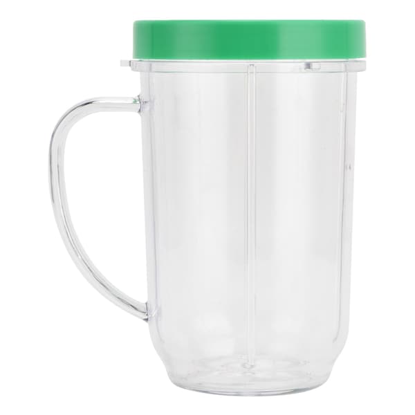 16Oz Blender Cup Replacement with Green Lip Ring, Compatible with MB-1001 250W Blender
