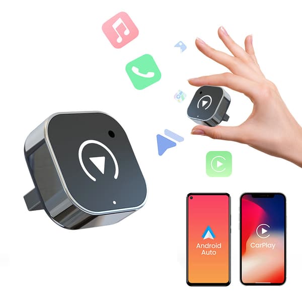 Trådløs CarPlay-adapter, 2 i 1 til CarPlay og Android Auto-kompatibel