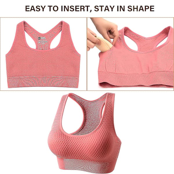 2 par bikinitruser innlegg push-up puter sports-BH puter én størrelse